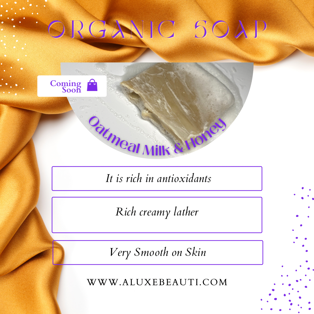 Oatmeal Milk + Honey Herbal Infused Body Bar ( Soap ) ALuxeBeauti